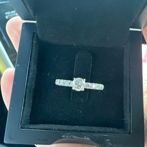 Promise/Engagement Ring - Diamond/14KT white gold